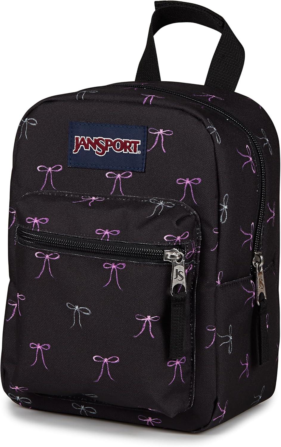 imageJanSport Big Break Insulated Lunch Bag  Small SoftSided Cooler Ideal for Class Work or Meal Prep BlackBad Bows