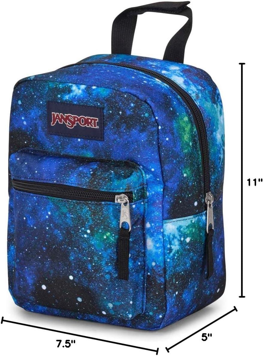imageJanSport Big Break Insulated Lunch Bag  Small SoftSided Cooler Ideal for Class Work or Meal Prep Cyberspace Galaxy