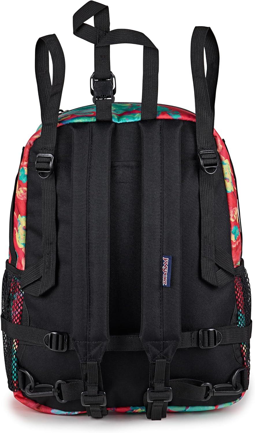 imageJanSport Central Adaptive Backpack  Wheelchair ampamp Walker Compatible TuckAway Shoulder Straps Adjustable Backrest Loops ampamp Anchor Straps Iconic Design RedMulti Hippie DaysMia Brown Mint Julep