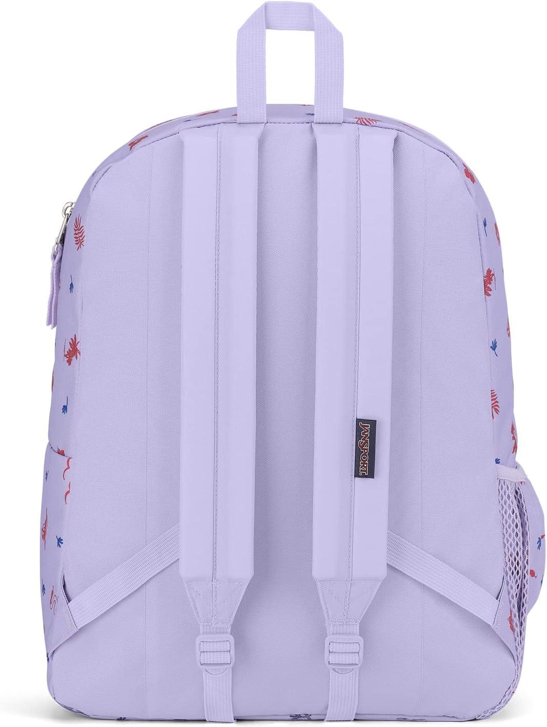 imageJanSport Cross Town Backpack 17quot x 125quot x 6quot Simple Bag for Everyone with 1 Main Compartment Front Utility Pocket Premium Class Accessories BlackLagoon Luau