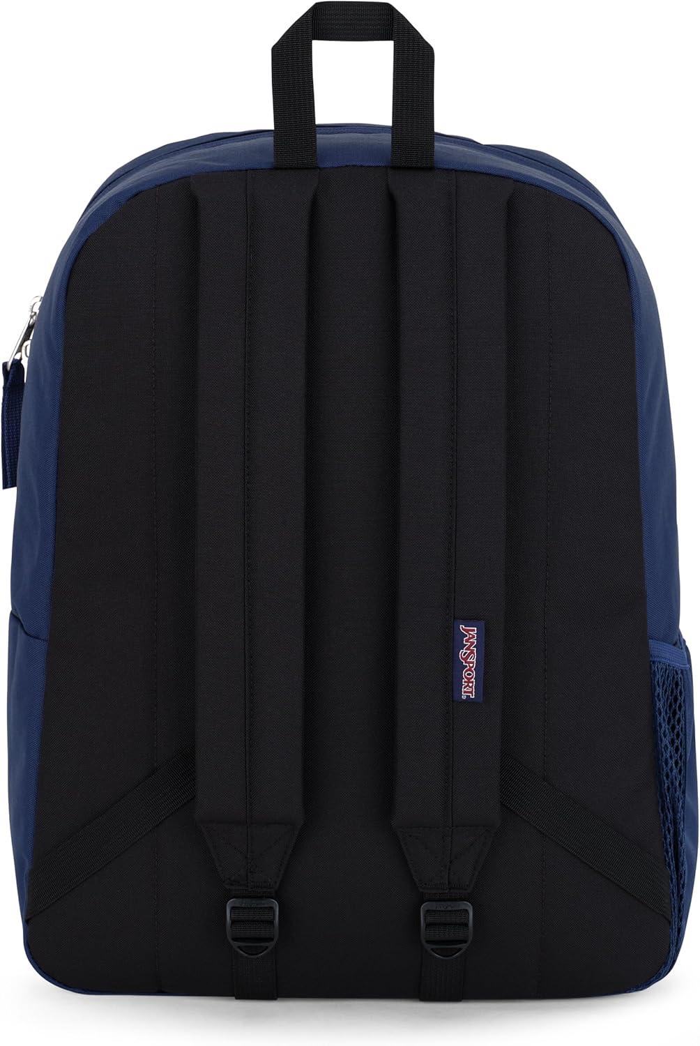 imageJanSport Cross Town Backpack 17quot x 125quot x 6quot Simple Bag for Everyone with 1 Main Compartment Front Utility Pocket Premium Class Accessories BlackNavy