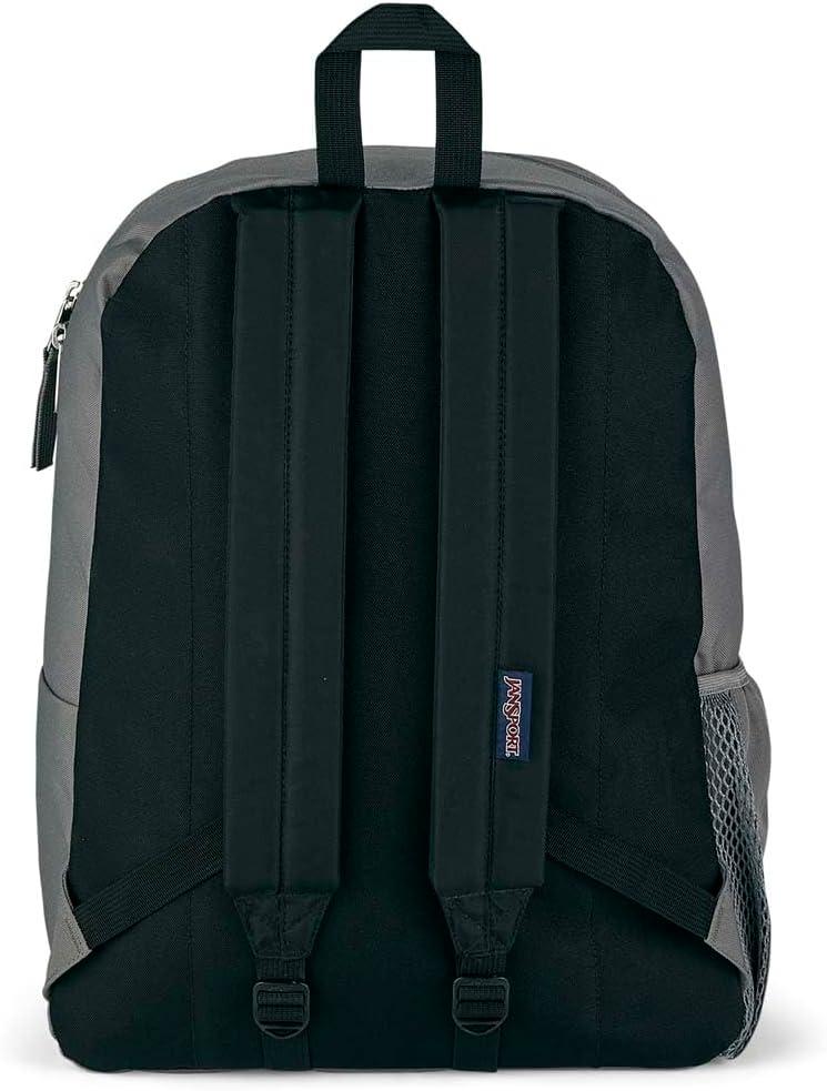 imageJanSport Cross Town Backpack 17quot x 125quot x 6quot Simple Bag for Everyone with 1 Main Compartment Front Utility Pocket Premium Class Accessories BlackGraphite Grey