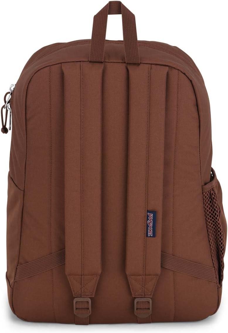imageJanSport Cross Town Plus Backpack  Large Main Compartment Side Water Bottle Pocket 15Inch Padded Laptop Sleeve  BlackBasic Brown