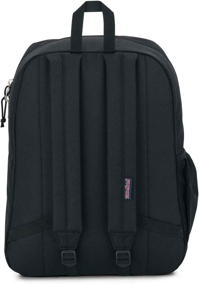 imageJanSport Cross Town Plus Backpack  Large Main Compartment Side Water Bottle Pocket 15Inch Padded Laptop Sleeve  BlackBlack