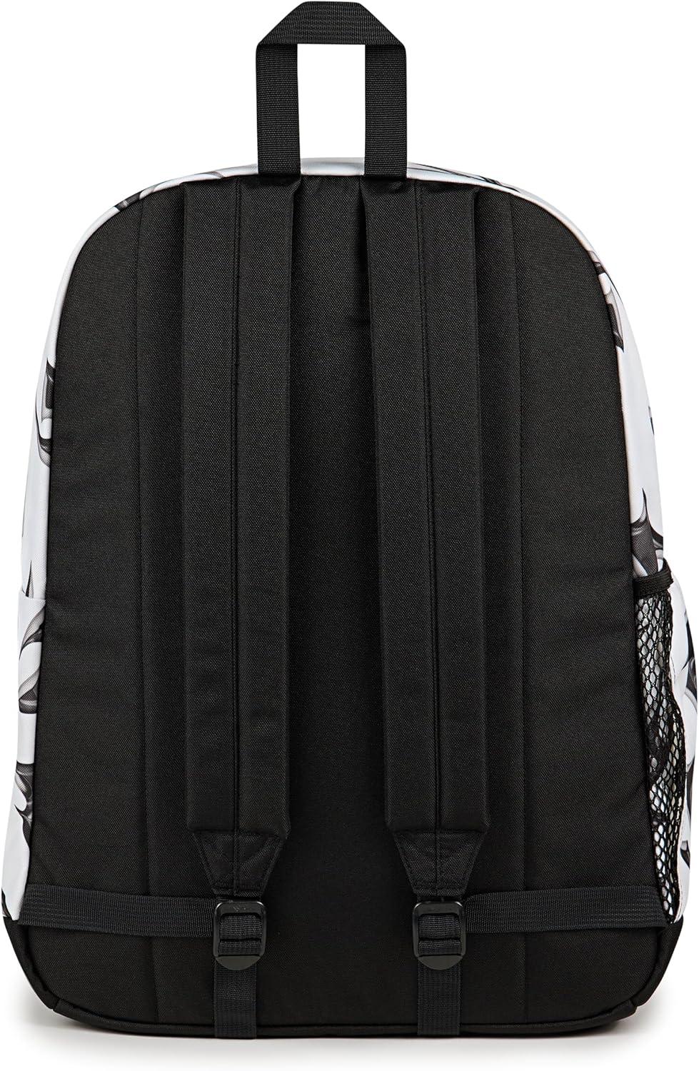 imageJanSport Cross Town Plus Backpack  Large Main Compartment Side Water Bottle Pocket 15Inch Padded Laptop Sleeve  BlackCyber Silver White