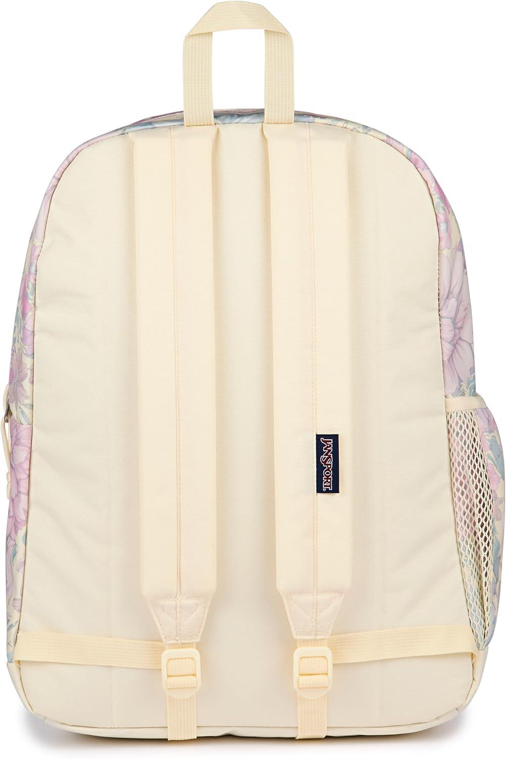 imageJanSport Cross Town Plus Backpack  Large Main Compartment Side Water Bottle Pocket 15Inch Padded Laptop Sleeve  BlackFaded Tapestry