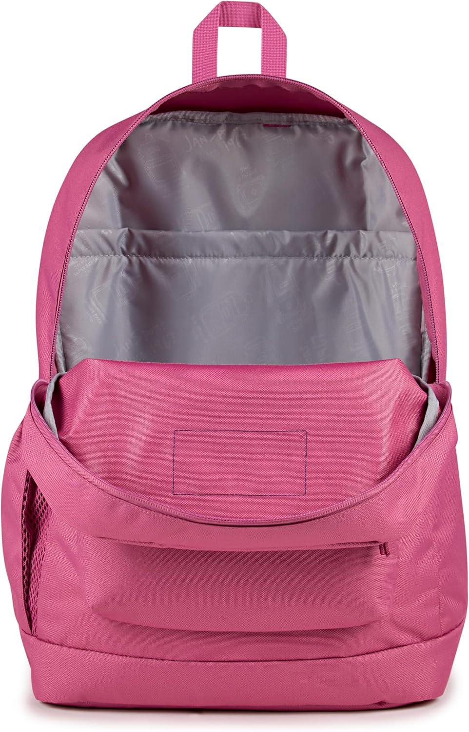 imageJanSport Cross Town Plus Backpack  Large Main Compartment Side Water Bottle Pocket 15Inch Padded Laptop Sleeve  BlackFlower Butterfly Lily