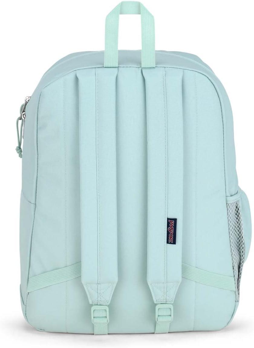 imageJanSport Cross Town Plus Backpack  Large Main Compartment Side Water Bottle Pocket 15Inch Padded Laptop Sleeve  BlackFresh Mint