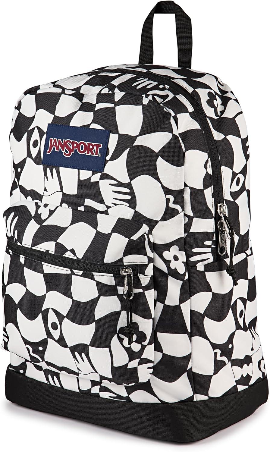 imageJanSport Cross Town Plus Backpack  Large Main Compartment Side Water Bottle Pocket 15Inch Padded Laptop Sleeve  BlackGravity Check