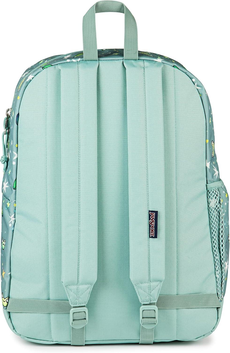 imageJanSport Cross Town Plus Backpack  Large Main Compartment Side Water Bottle Pocket 15Inch Padded Laptop Sleeve  BlackLeapin Lillies