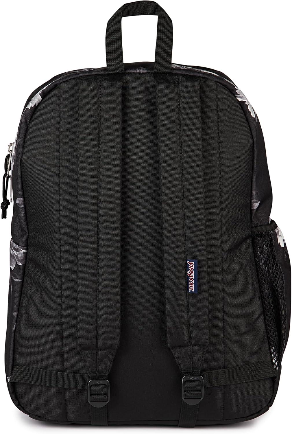 imageJanSport Cross Town Plus Backpack  Large Main Compartment Side Water Bottle Pocket 15Inch Padded Laptop Sleeve  BlackMagnolia Mirage