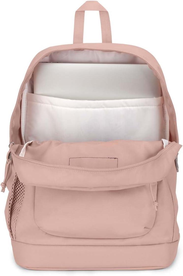 imageJanSport Cross Town Plus Backpack  Large Main Compartment Side Water Bottle Pocket 15Inch Padded Laptop Sleeve  BlackMisty Rose