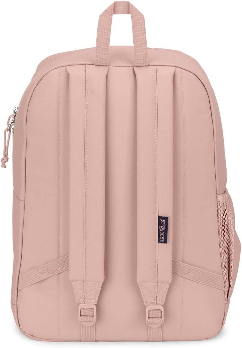 imageJanSport Cross Town Plus Backpack  Large Main Compartment Side Water Bottle Pocket 15Inch Padded Laptop Sleeve  BlackMisty Rose