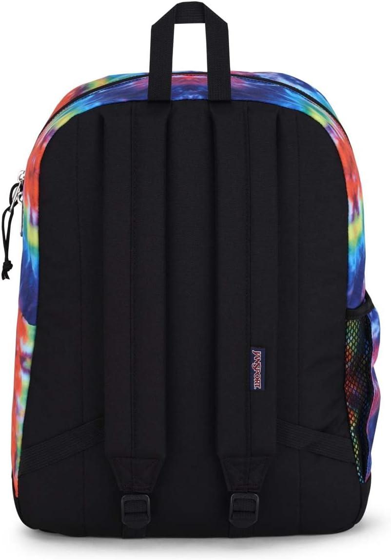 imageJanSport Cross Town Plus Backpack  Large Main Compartment Side Water Bottle Pocket 15Inch Padded Laptop Sleeve  BlackRedMulti Hippie Days