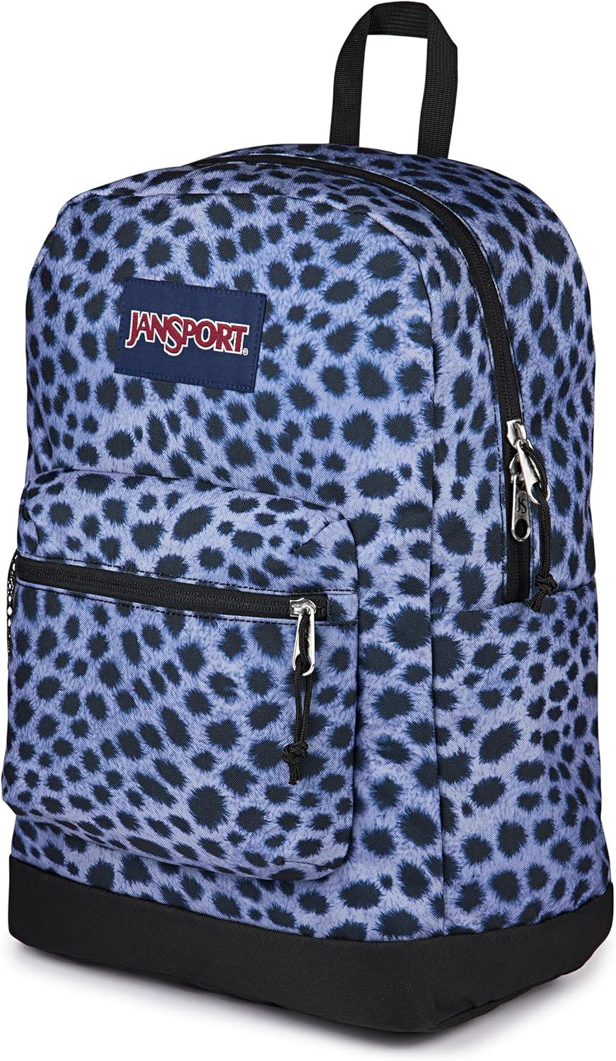 imageJanSport Cross Town Plus Backpack  Large Main Compartment Side Water Bottle Pocket 15Inch Padded Laptop Sleeve  BlackSurreal Spots