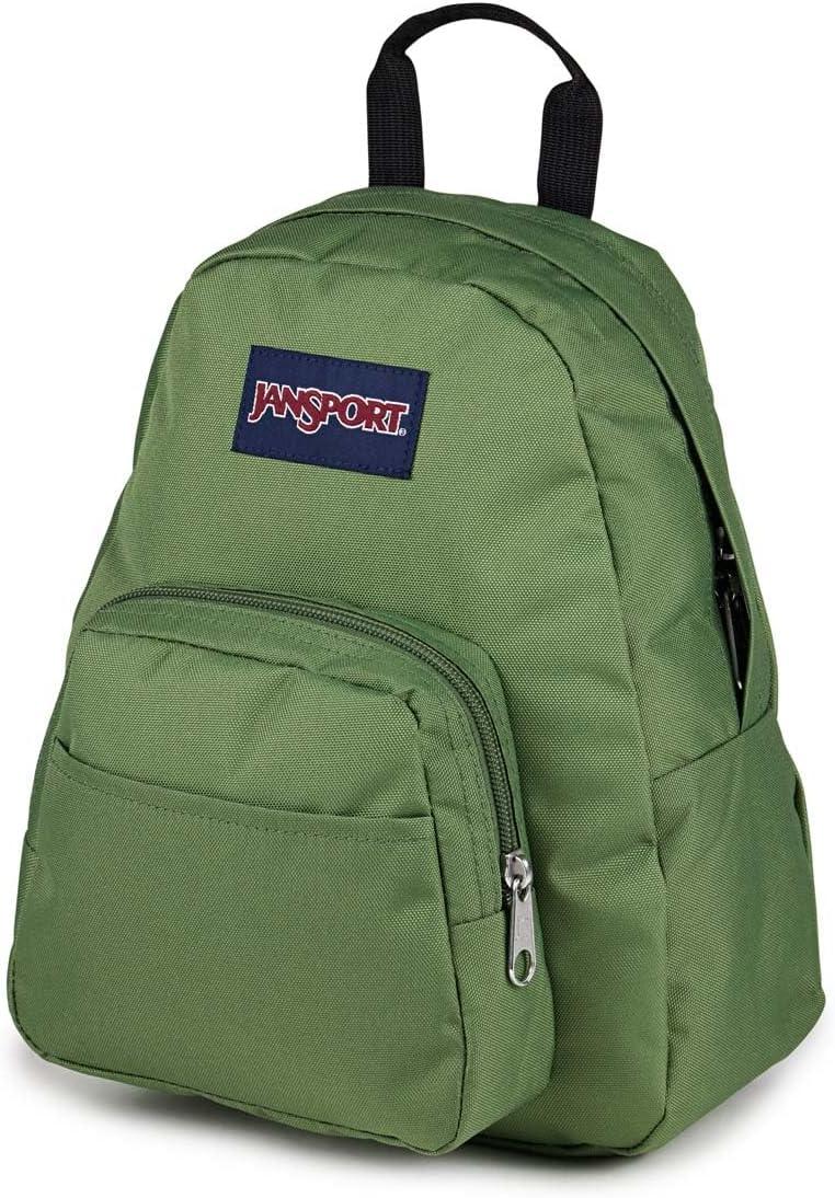 imageJanSport Half Pint Mini Backpack 102 L  Durable Mini Bag Purse with Adjustable Shoulder Straps Single Main Compartment Zippered Stash Pocket BlackCargo Green