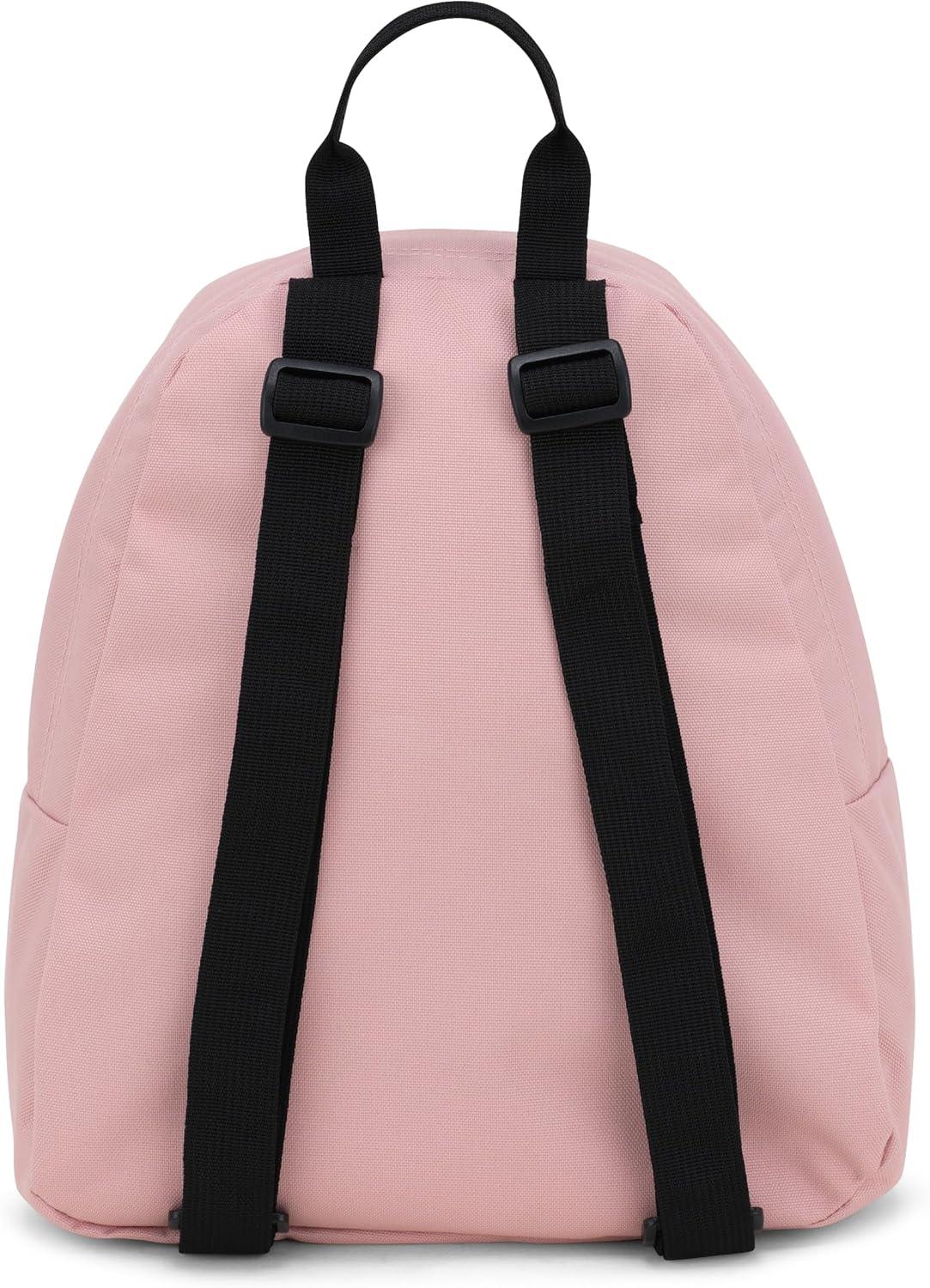 imageJanSport Half Pint Mini Backpack 102 L  Durable Mini Bag Purse with Adjustable Shoulder Straps Single Main Compartment Zippered Stash Pocket BlackMisty Rose