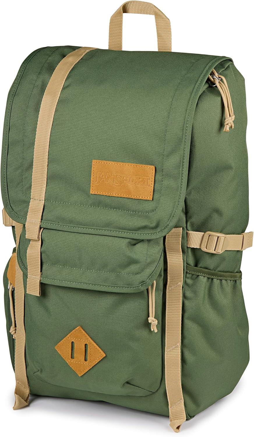 imageJanSport Hatchet Backpack  15inch Padded Laptop Compartment Dual Water Bottle Pockets Side Compression Straps Cargo GreenCargo Green
