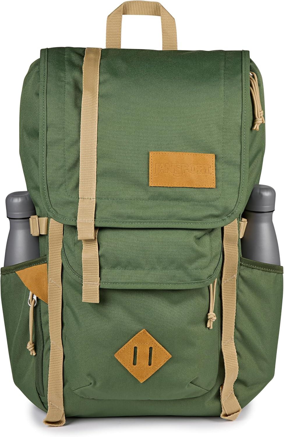 imageJanSport Hatchet Backpack  15inch Padded Laptop Compartment Dual Water Bottle Pockets Side Compression Straps Cargo GreenCargo Green