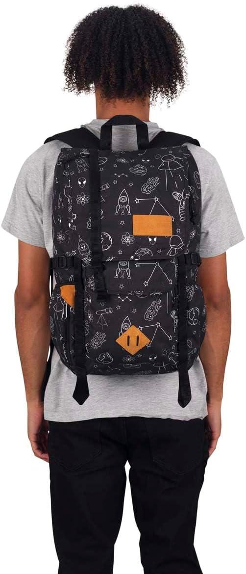 imageJanSport Hatchet Backpack  15inch Padded Laptop Compartment Dual Water Bottle Pockets Side Compression Straps Cargo GreenCosmic City