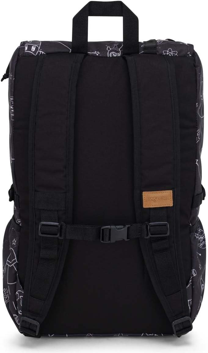 imageJanSport Hatchet Backpack  15inch Padded Laptop Compartment Dual Water Bottle Pockets Side Compression Straps Cargo GreenCosmic City