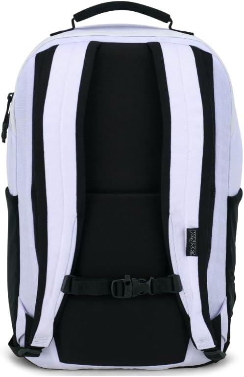imageJanSport Landings Pack  Large Backpack with Soft Back Panel Dual Water Bottle Pockets 15Inch Padded Laptop Compartment BlackWhite
