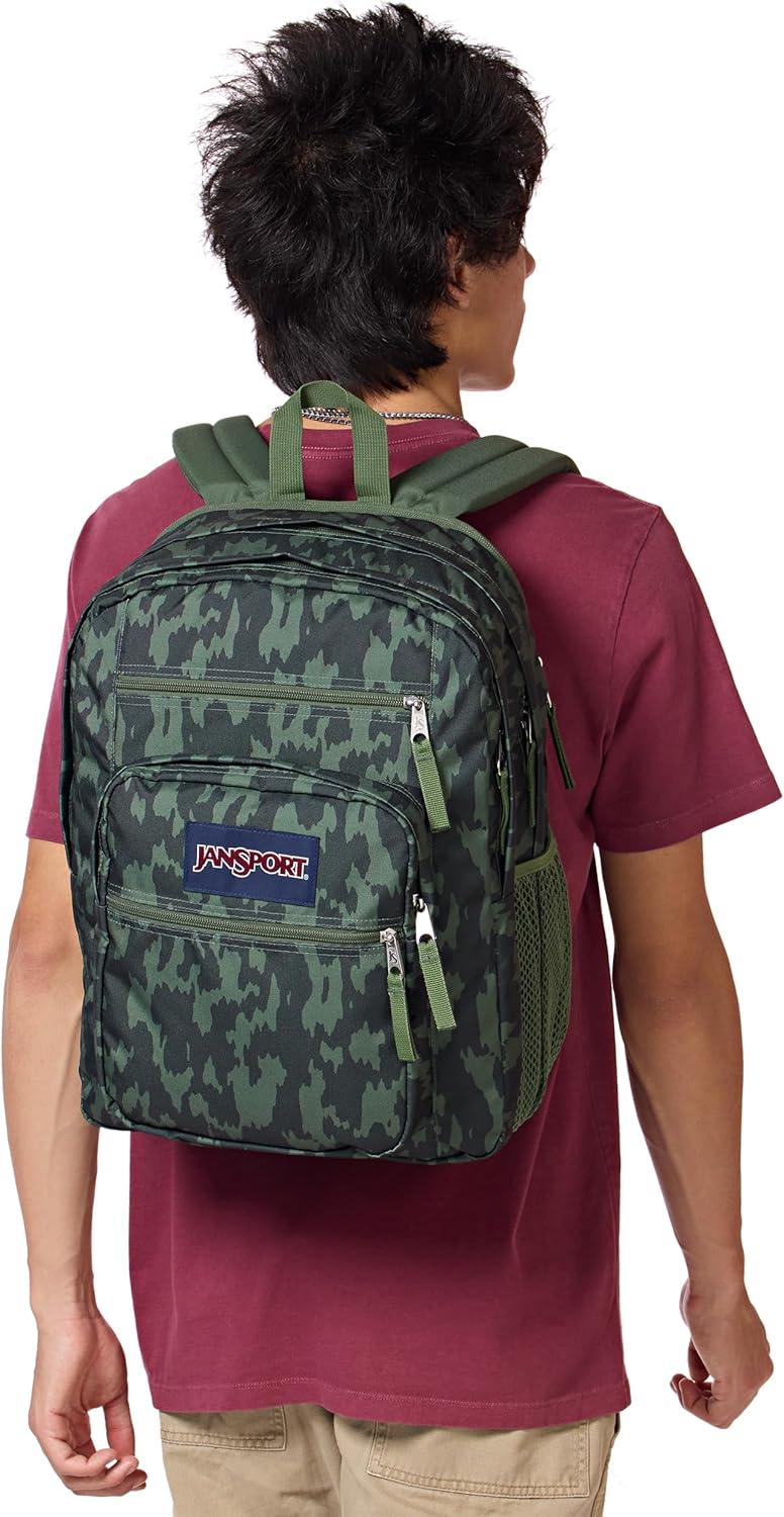 imageJanSport Laptop Backpack  Computer Bag with 2 Compartments Ergonomic Shoulder Straps 15 Laptop Sleeve Haul Handle  Cyberspace GalaxyCamo Illusion