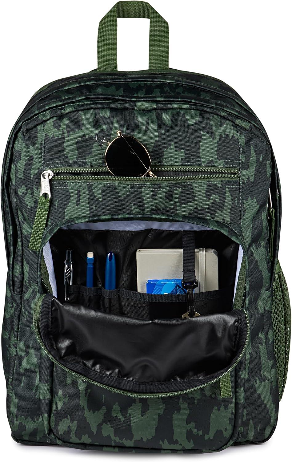 imageJanSport Laptop Backpack  Computer Bag with 2 Compartments Ergonomic Shoulder Straps 15 Laptop Sleeve Haul Handle  Cyberspace GalaxyCamo Illusion