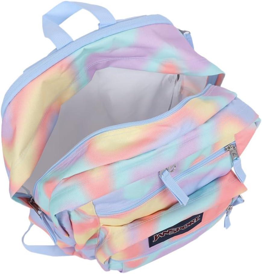 imageJanSport Laptop Backpack  Computer Bag with 2 Compartments Ergonomic Shoulder Straps 15 Laptop Sleeve Haul Handle  Happy Hearts BlackMood Map