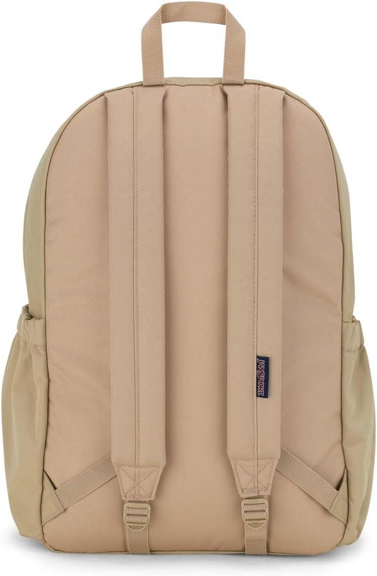 imageJanSport Lounge Pack Large Main Compartment Dual Water Bottle Pockets Front Drawcord Pocket Padded Laptop Sleeve Oyster MushroomTravertine