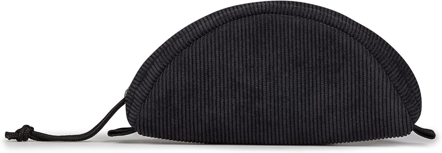 imageJanSport Luna Blue Compact Minimalist Semicircular PouchBlack Corduroy