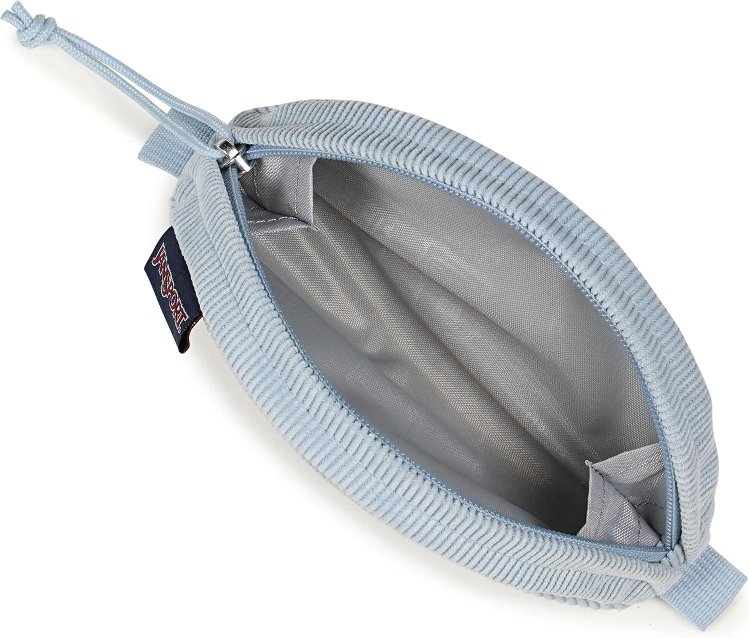 imageJanSport Luna Blue Compact Minimalist Semicircular PouchBlue Dusk Corduroy