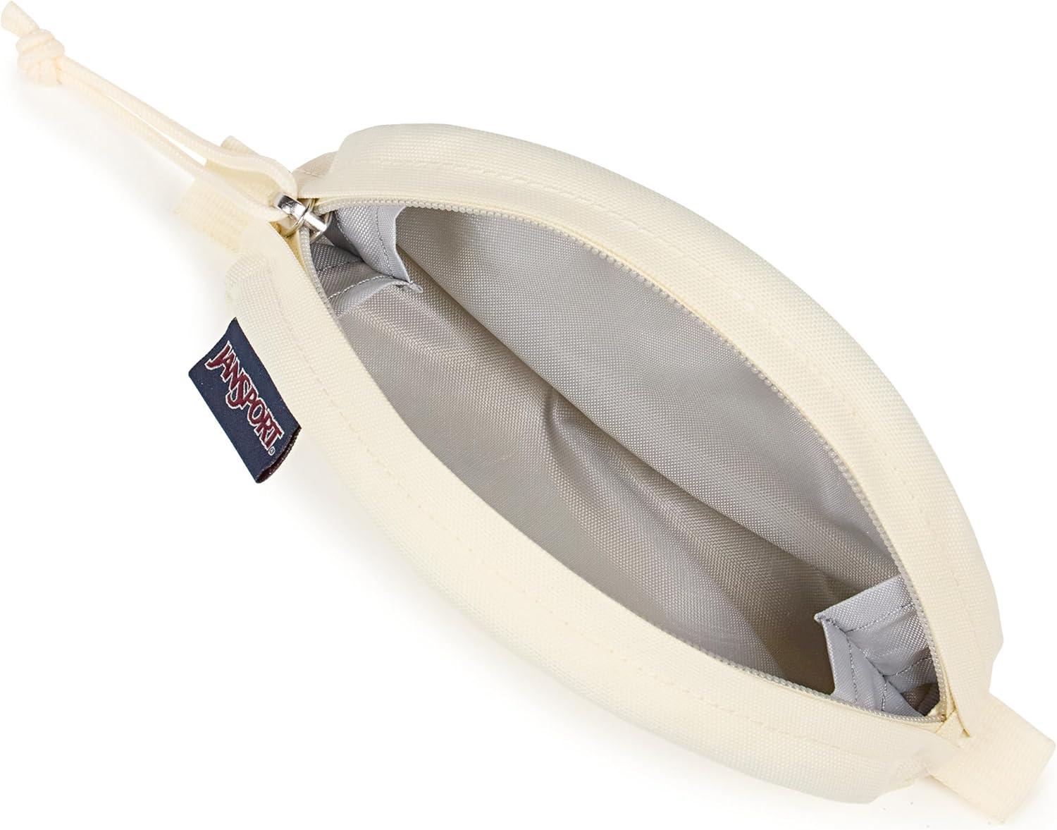 imageJanSport Luna Blue Compact Minimalist Semicircular PouchPepper Embroidery