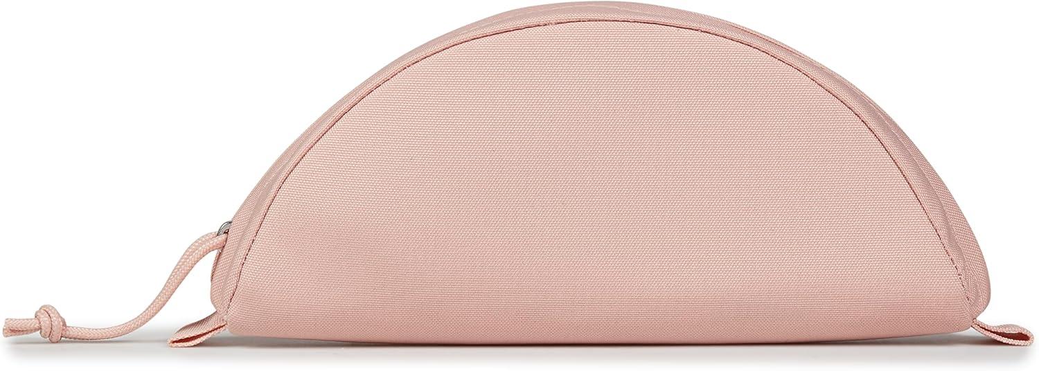 imageJanSport Luna Blue Compact Minimalist Semicircular PouchStrawberry Embroidery