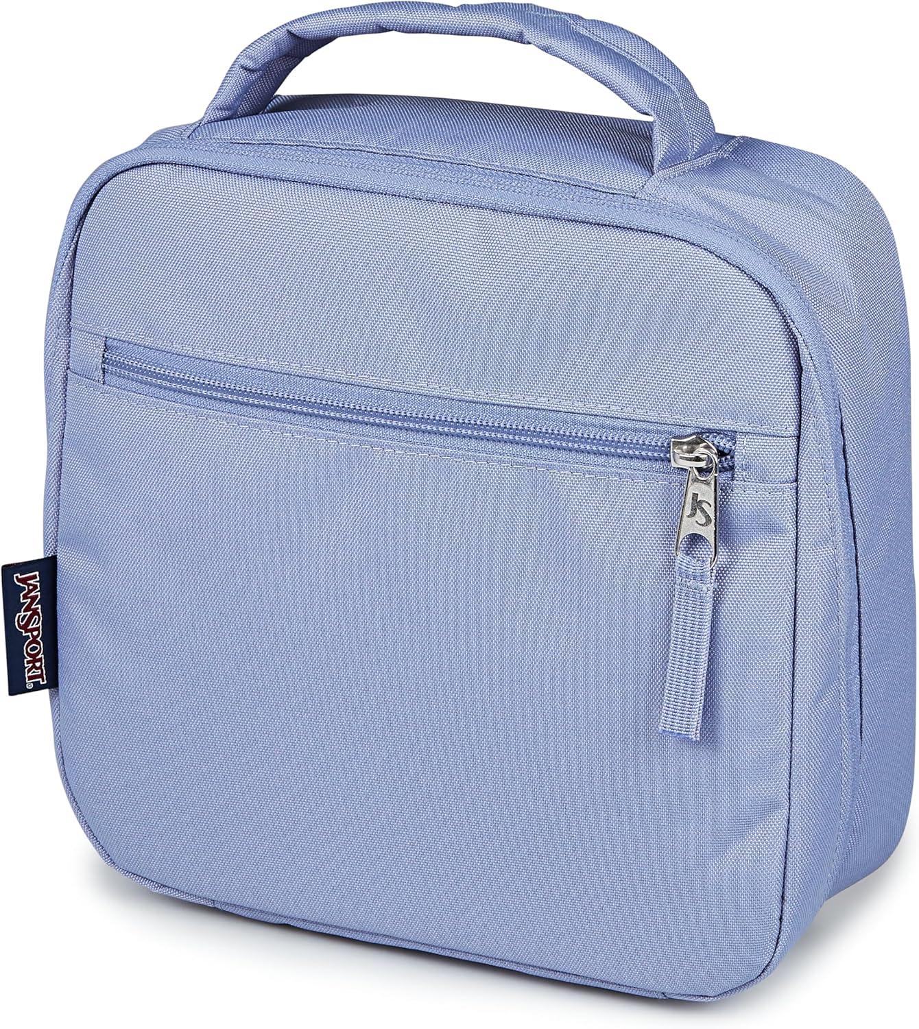 imageJanSport Lunch Break Insulated Cooler Bag  Leakproof Picnic Tote Blue DuskLavender Ash
