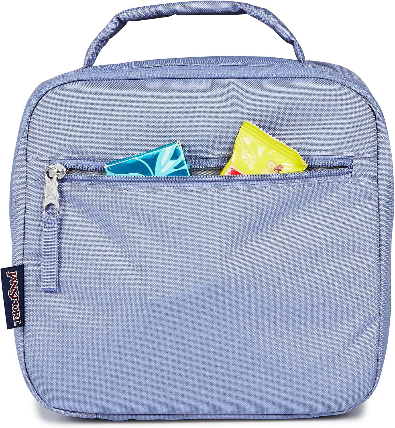 imageJanSport Lunch Break Insulated Cooler Bag  Leakproof Picnic Tote Blue DuskLavender Ash