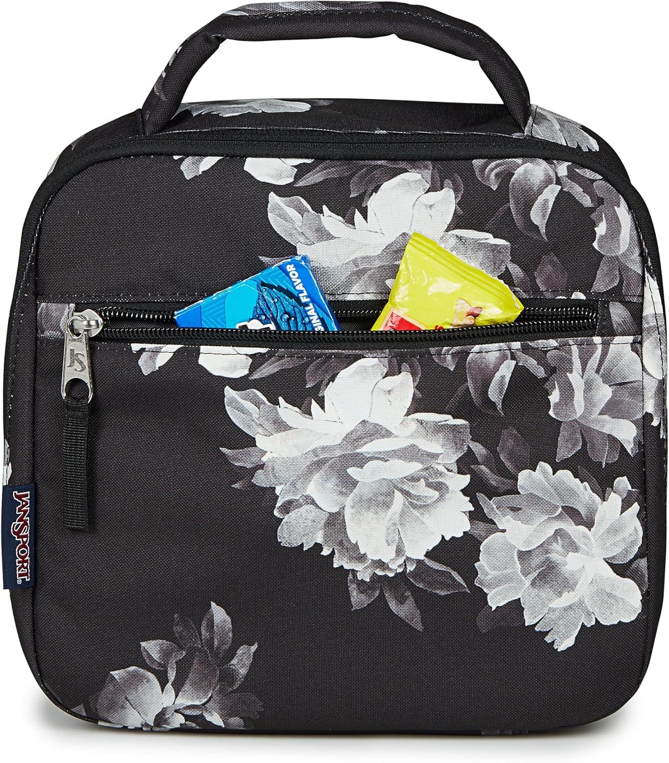 imageJanSport Lunch Break Insulated Cooler Bag  Leakproof Picnic Tote Blue DuskMagnolia Mirage