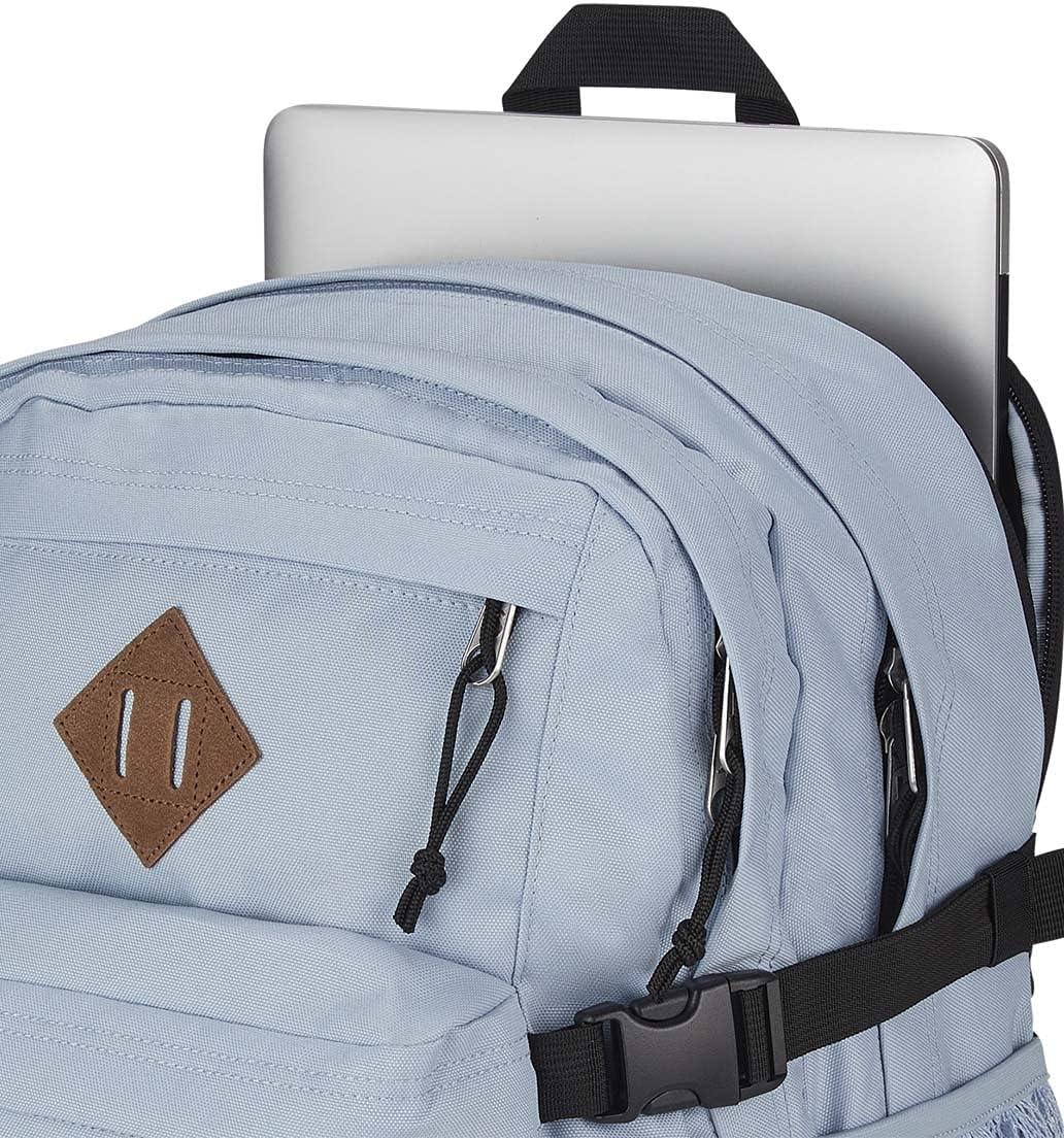 imageJanSport Main Campus Backpack  Travel or Work backpack w 15Inch Laptop Sleeve and Dual Water Bottle Pockets Graphite GreyBlue Dusk