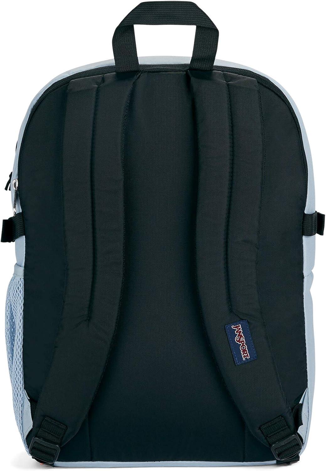 imageJanSport Main Campus Backpack  Travel or Work backpack w 15Inch Laptop Sleeve and Dual Water Bottle Pockets Graphite GreyBlue Dusk