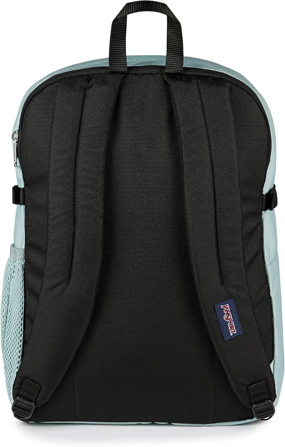 imageJanSport Main Campus Backpack  Travel or Work backpack w 15Inch Laptop Sleeve and Dual Water Bottle Pockets Graphite GreyFaded Sage