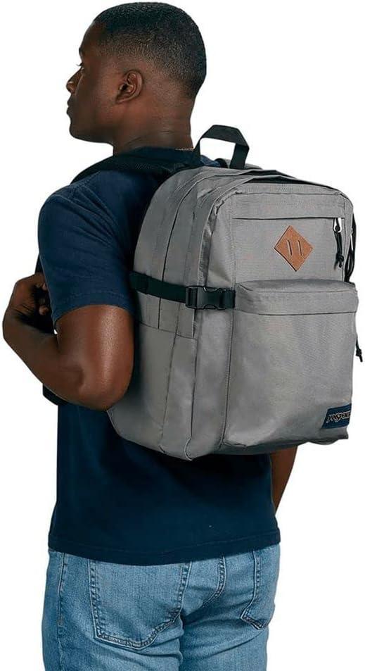 imageJanSport Main Campus Backpack  Travel or Work backpack w 15Inch Laptop Sleeve and Dual Water Bottle Pockets Graphite GreyGraphite Grey