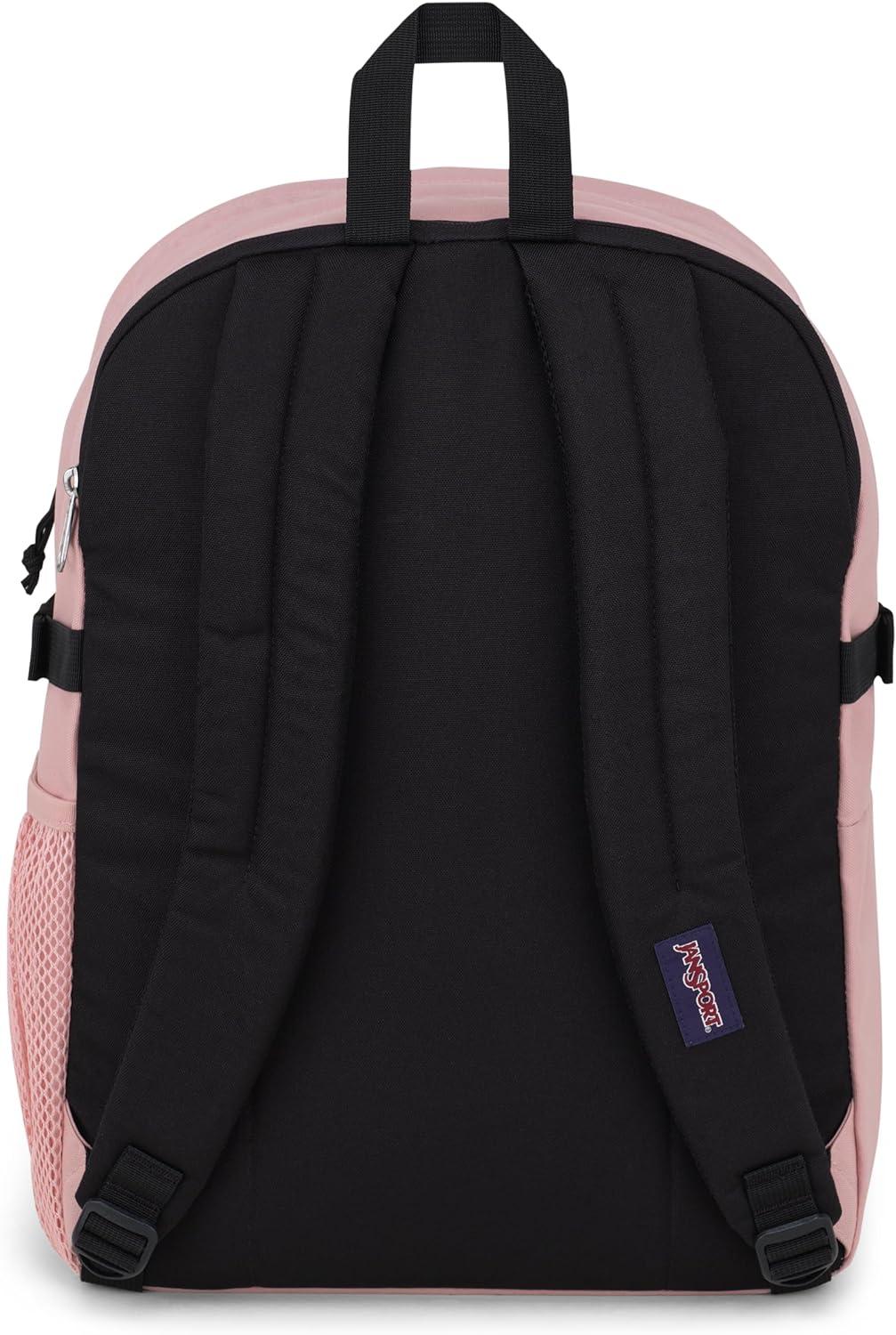 imageJanSport Main Campus Backpack  Travel or Work backpack w 15Inch Laptop Sleeve and Dual Water Bottle Pockets Graphite GreyMisty Rose