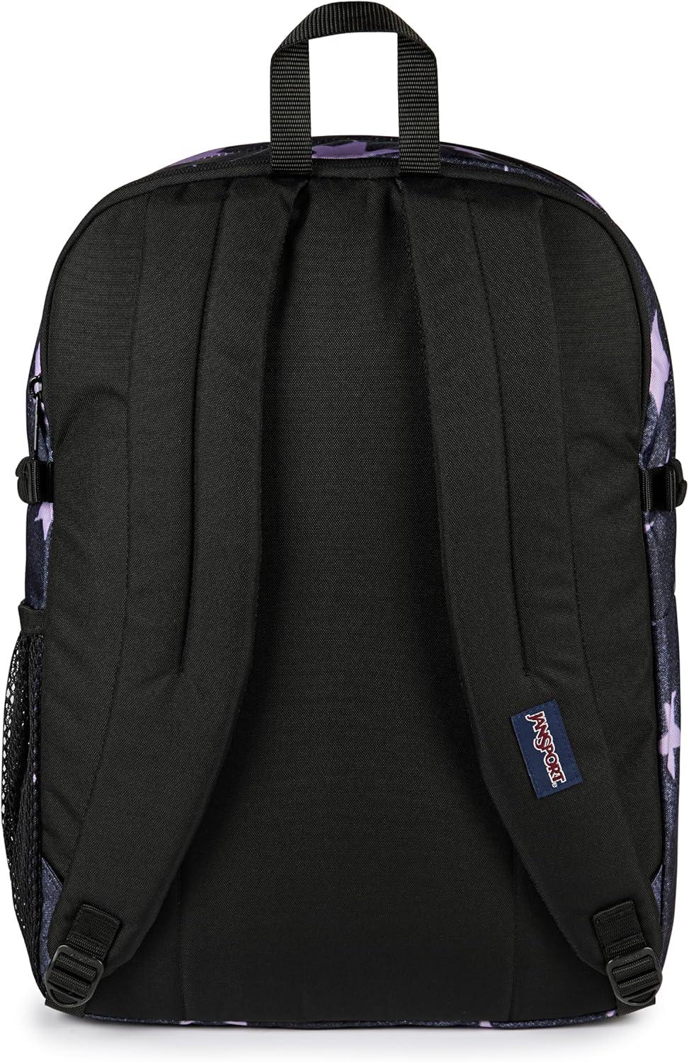 imageJanSport Main Campus Backpack  Travel or Work backpack w 15Inch Laptop Sleeve and Dual Water Bottle Pockets Graphite GreySprayed Stars Pastel Lilac