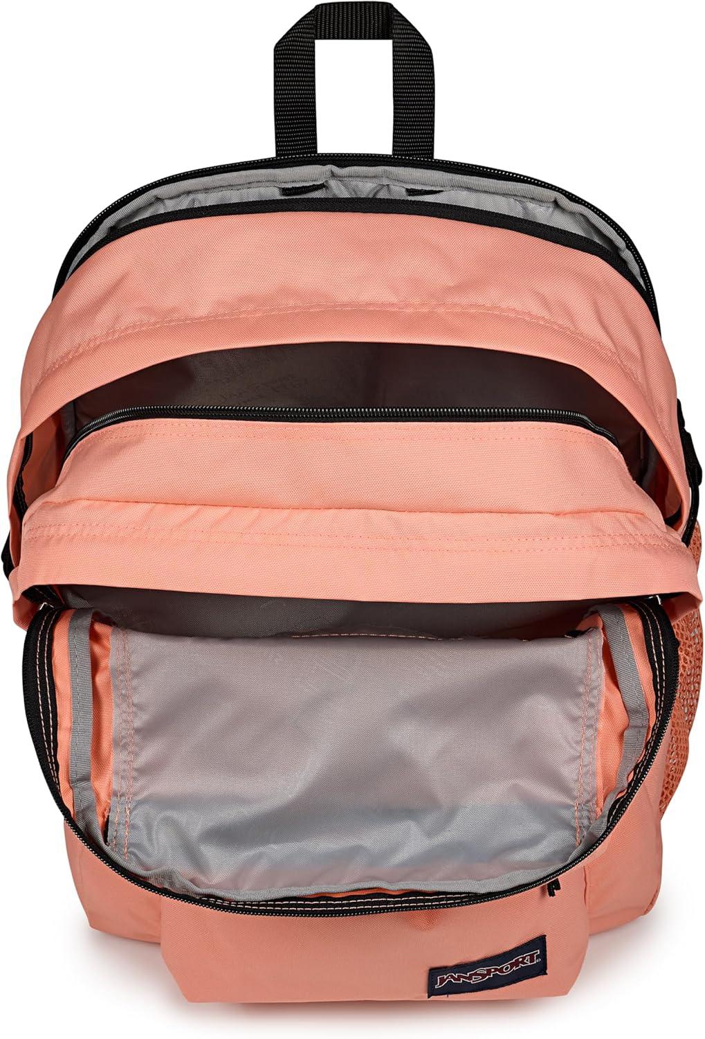 imageJanSport Main Campus Backpack  Travel or Work backpack w 15Inch Laptop Sleeve and Dual Water Bottle Pockets Peach Bum