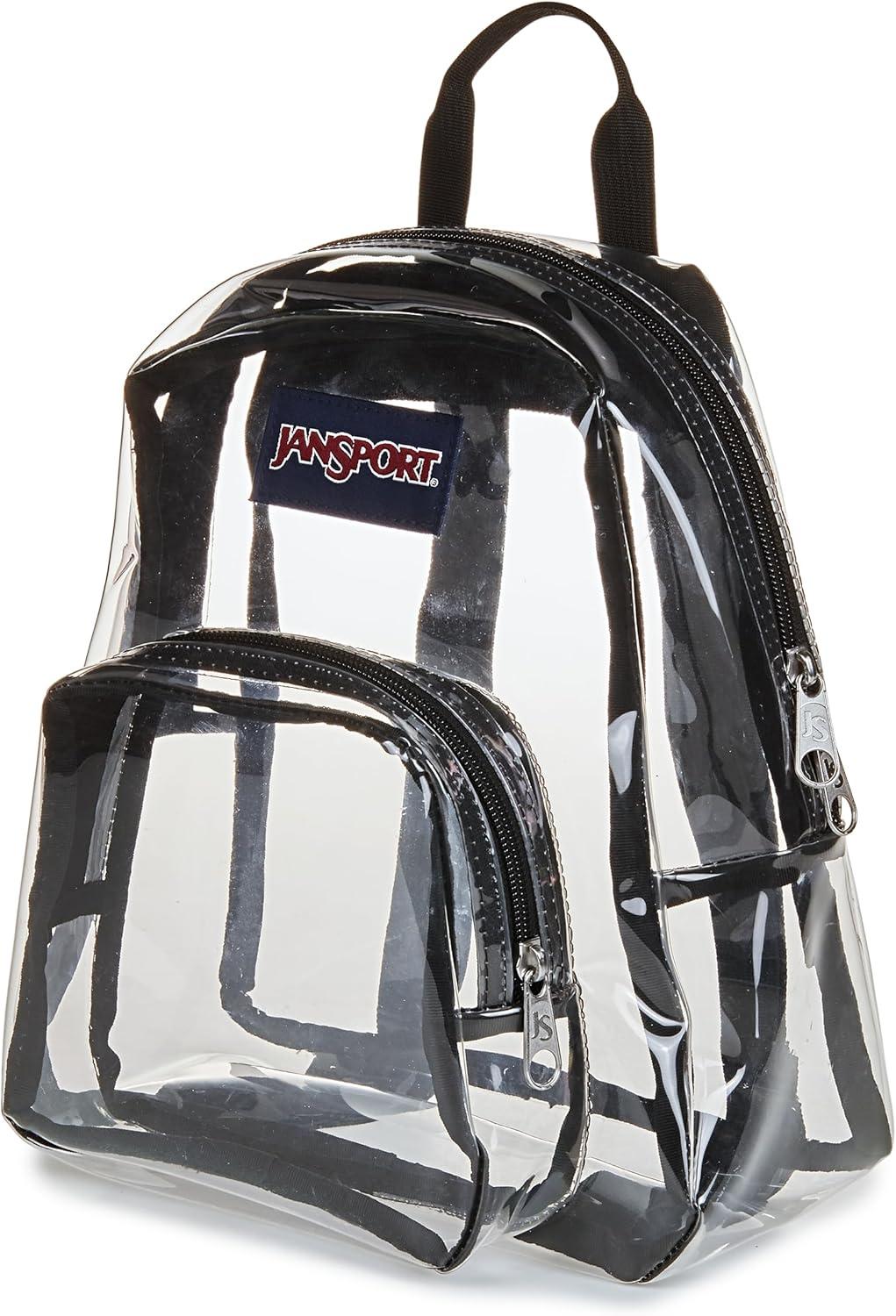 imageJanSport Mini Pack Lightweight 10L Backpack with Adjustable Straps and Front Zipper Pocket Perfect for Travel Concerts ampamp Everyday Use ClearClear Mini Pack