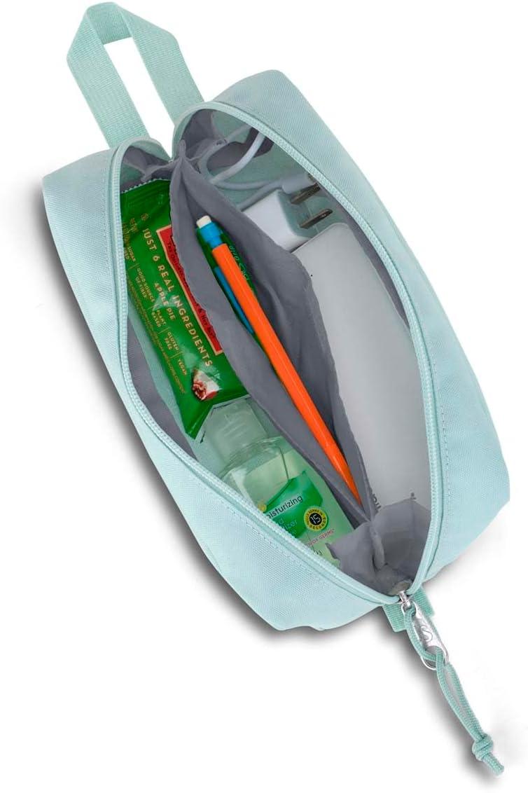 imageJanSport Perfect Pouch  Accordion Opening Single Compartment with 3 Dividers Small Velcro Internal Pocket Fresh Mint