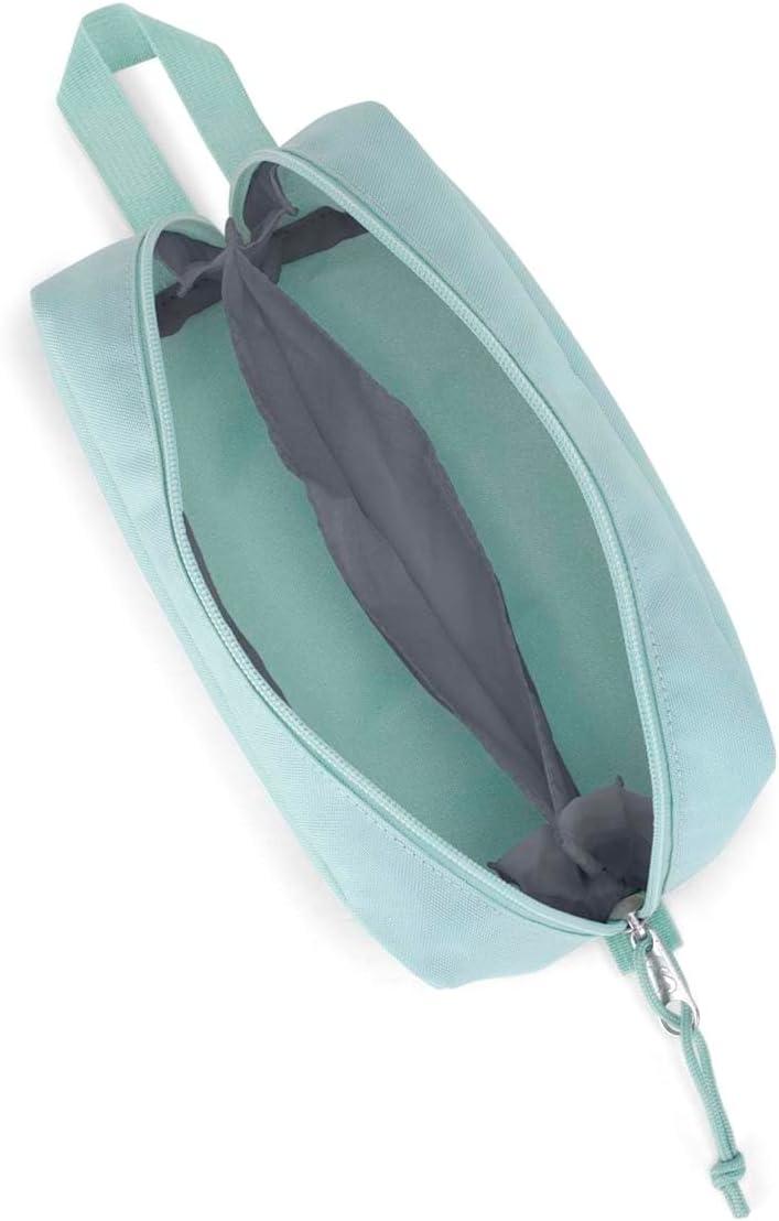 imageJanSport Perfect Pouch  Accordion Opening Single Compartment with 3 Dividers Small Velcro Internal Pocket Fresh Mint