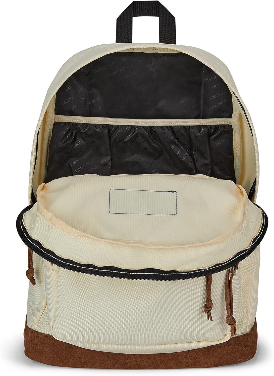 imageJanSport Right Pack Backpack  Durable Daypack with Padded 15quot Laptop Sleeve Spacious Main Compartment ampamp Integrated Water Bottle Pocket  BlackCoconut