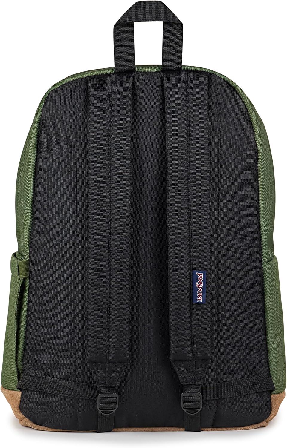 imageJanSport Right Pack Backpack  Durable Daypack with Padded 15quot Laptop Sleeve Spacious Main Compartment ampamp Integrated Water Bottle Pocket  BlackCargo Green