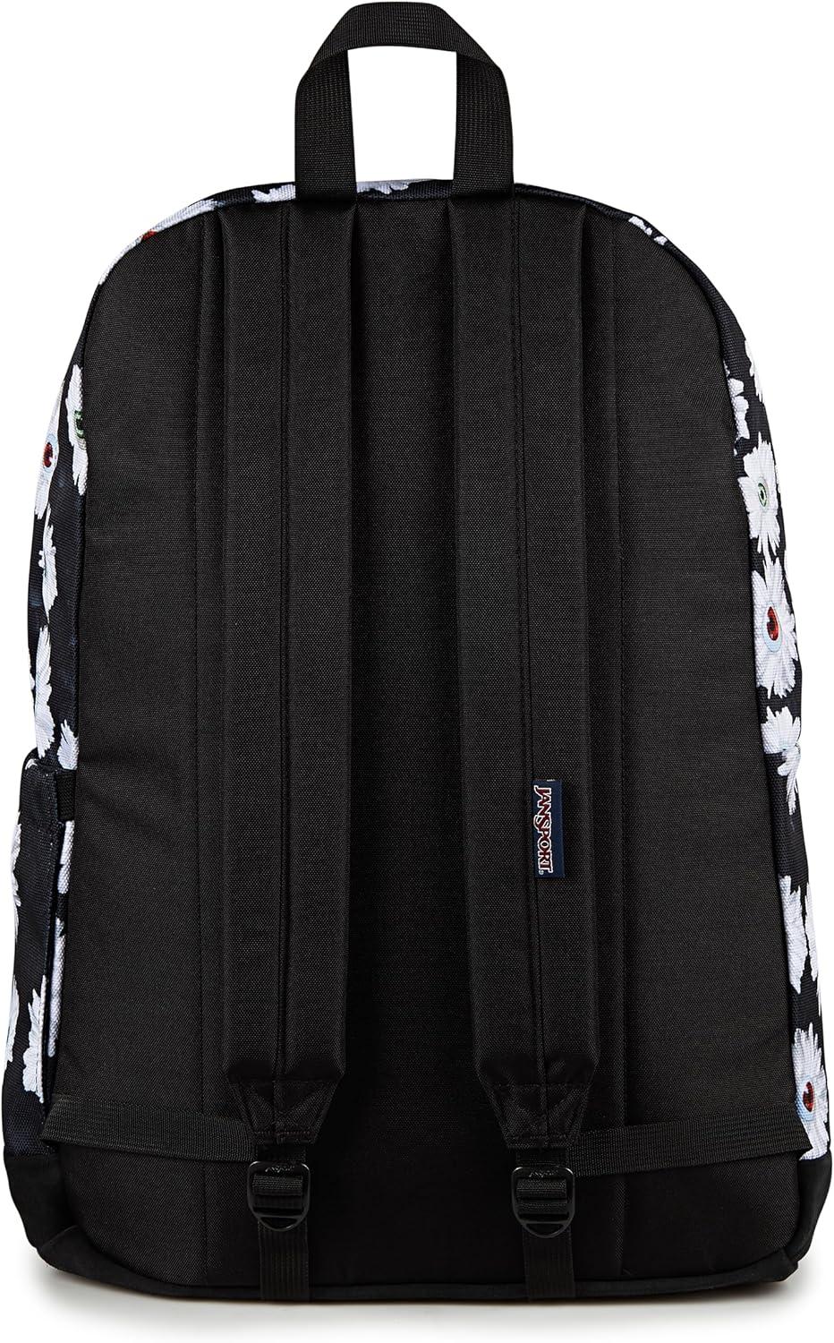 imageJanSport Right Pack Backpack  Durable Daypack with Padded 15quot Laptop Sleeve Spacious Main Compartment ampamp Integrated Water Bottle Pocket  BlackEyeball Blossom